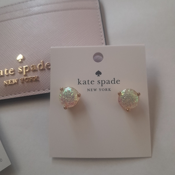 New Kate Spade Madison Card Holder In Pale Amethis With Kate Spade Earrings.NWT - Picture 11 of 16